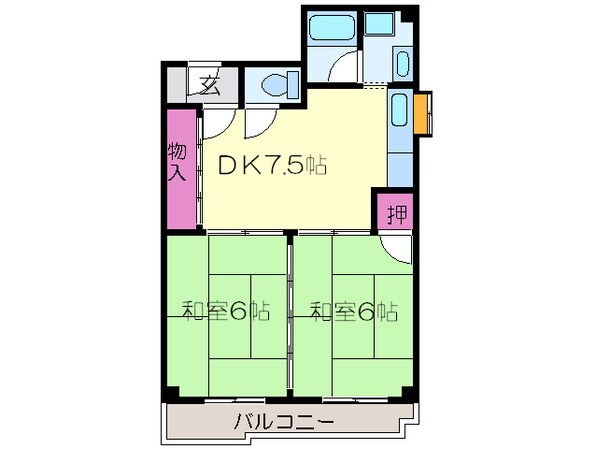 エメラルドマンションの物件間取画像